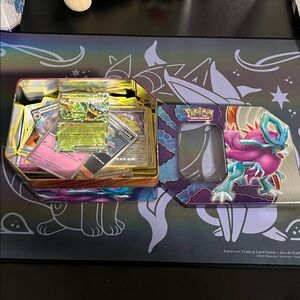 Pokémon Trading Card Tin with Cards